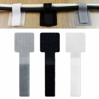 60 Pack Hook and Loop Cable Ties