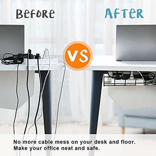 COYACOOL Under Desk Cable Management Tray
