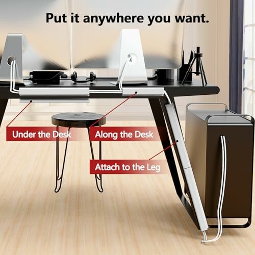 Cord Management Under Desk