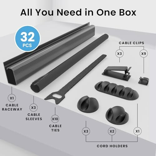 Eveo Desk Cable Management Kit