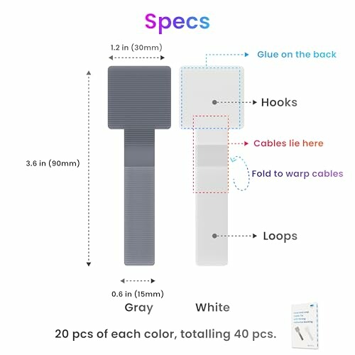 LX IntMfr. Hook and Loop Cable Ties