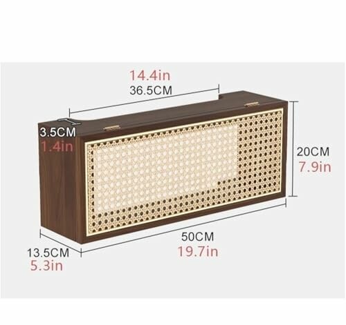 Rattan WiFi Router Shelf