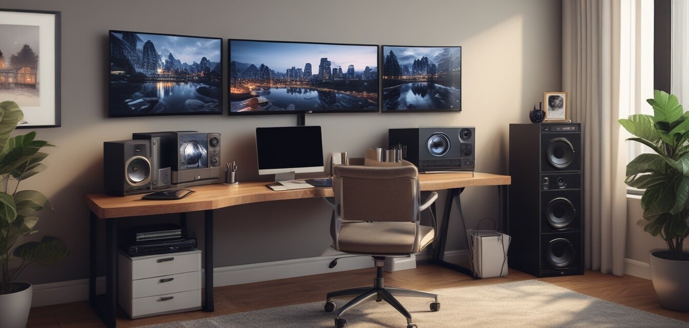 Before and after image of a functional home office