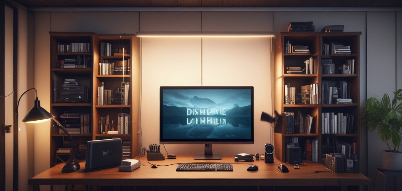 Real-world cable management setup