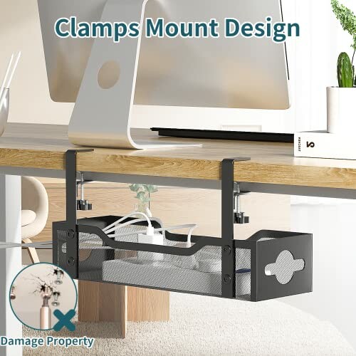 Litwaro Under Desk Cable Management Tray
