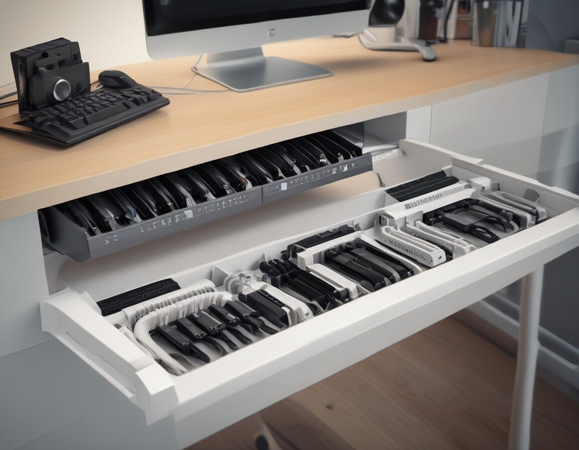 Under-Desk Cable Trays