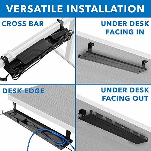 MOUNT-IT! Under Desk Cable Tray